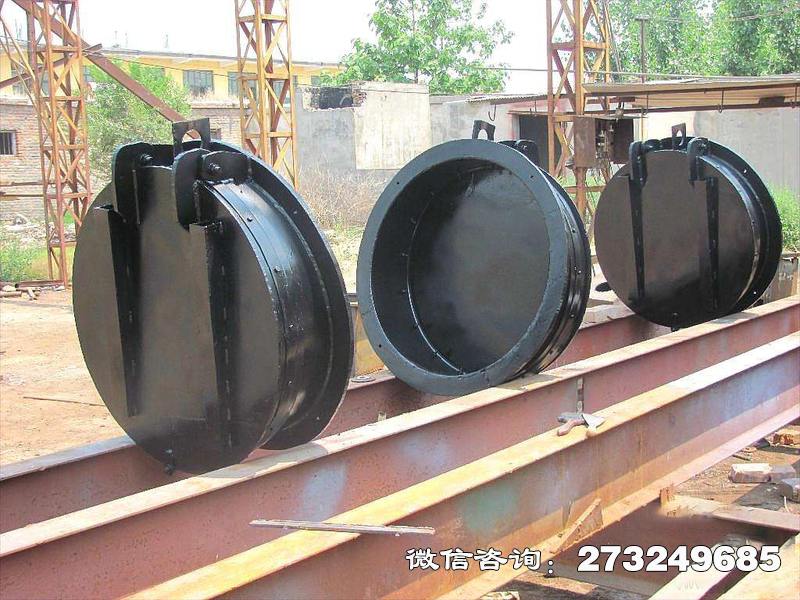 海寧黑色鋼制圓拍門